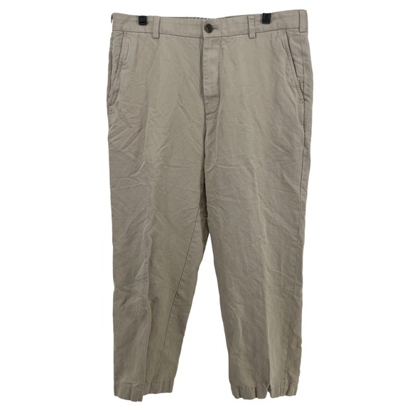 346 Brooks Brothers Other - Brooks Brothers Clark Chinos Khaki Linen Cotton Irish Baird McNutt Mens 36x30